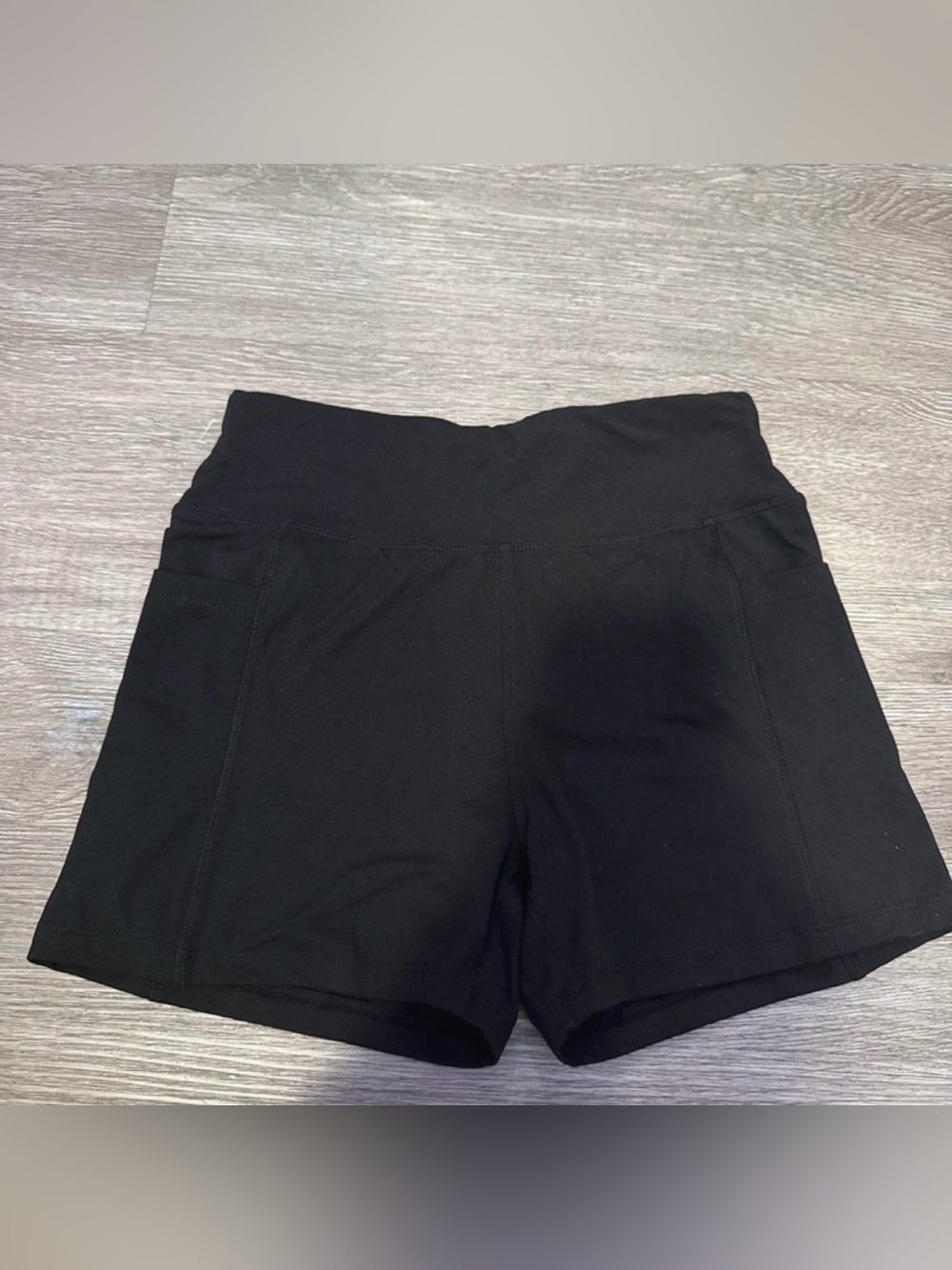 High-Waist Black Athletic Shorts for Women
